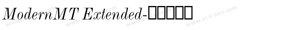 ModernMT Extended字体转换